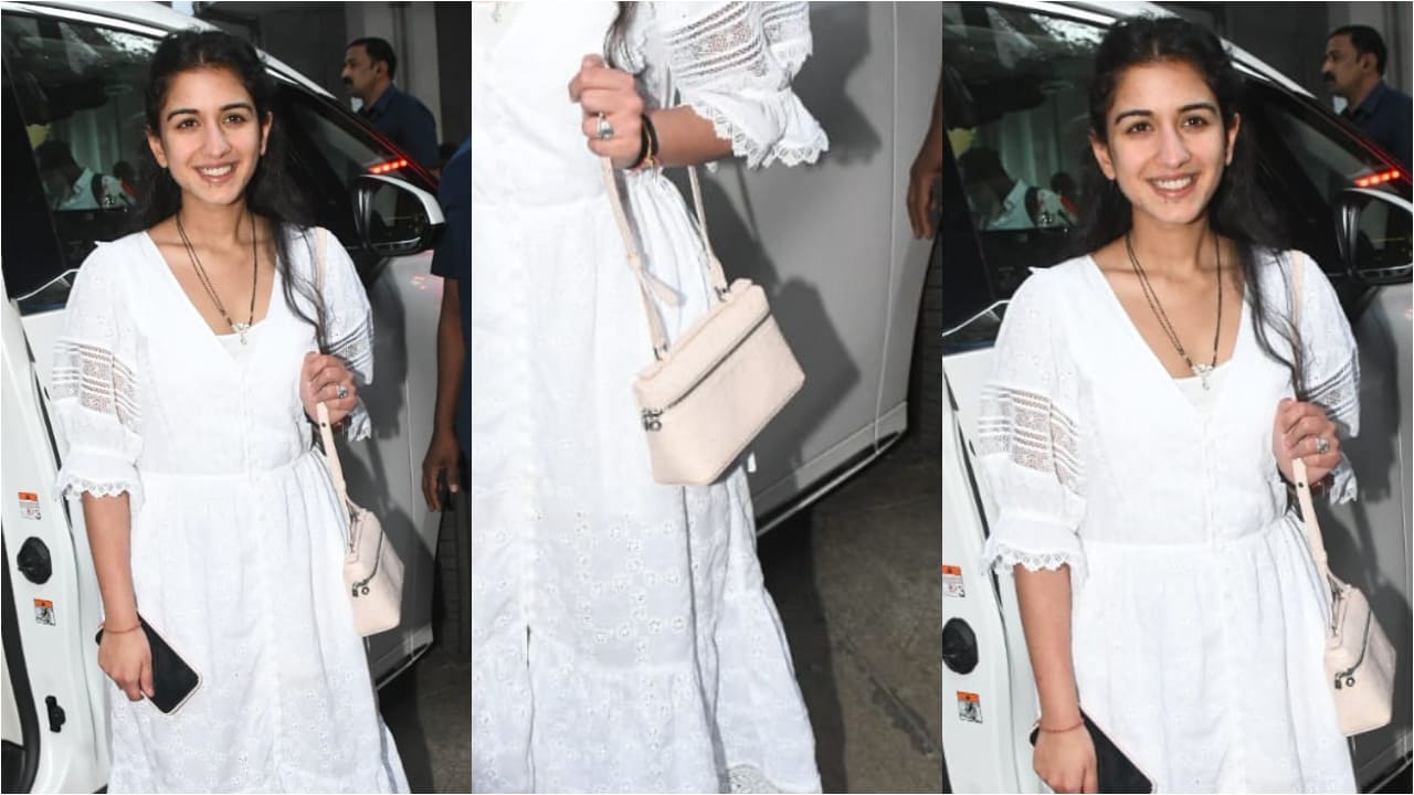 Radhika Merchant radiates in no-makeup look, white midi dress and Lora Piana bag worth Rs 2,36,228