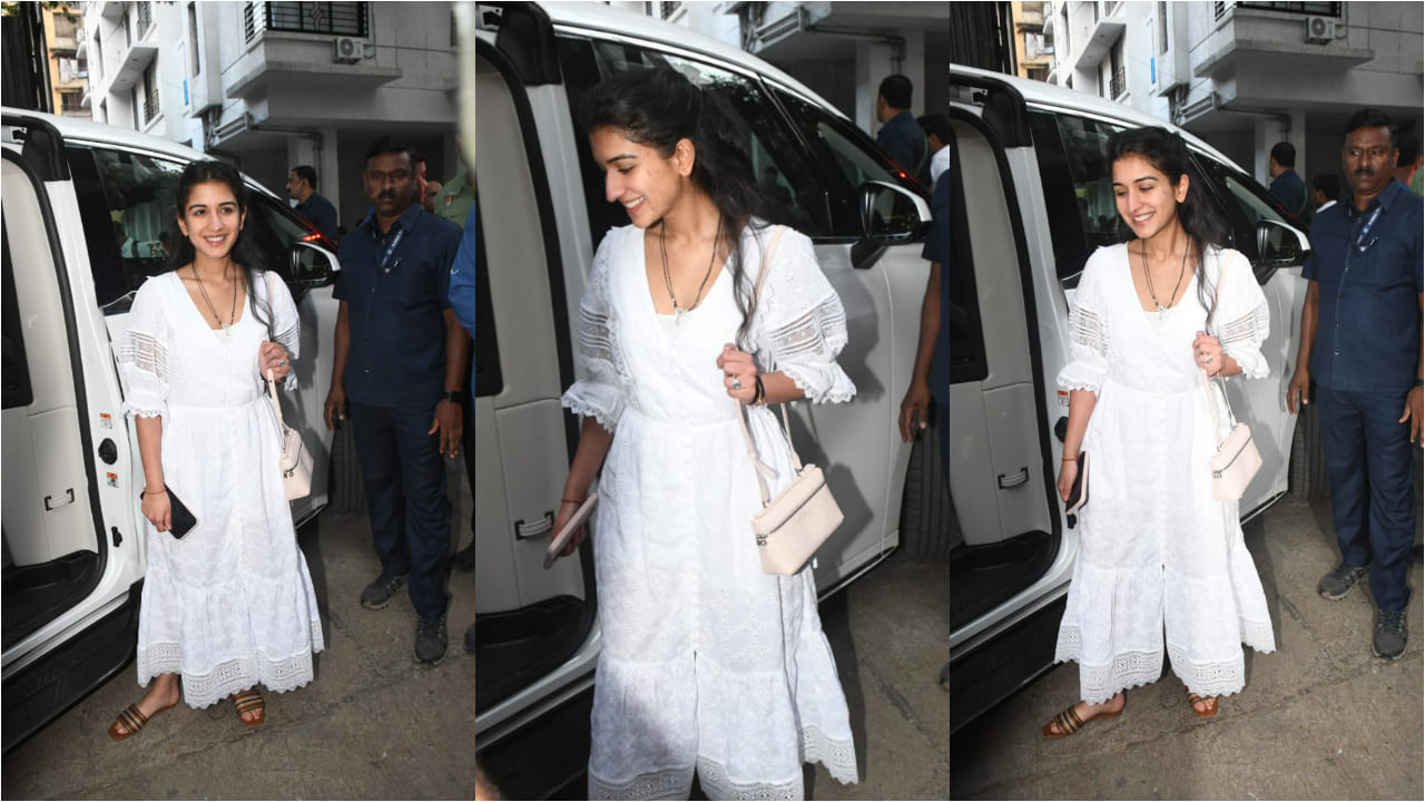 Radhika Merchant radiates in no-makeup look, white midi dress and Lora Piana bag worth Rs 2,36,228