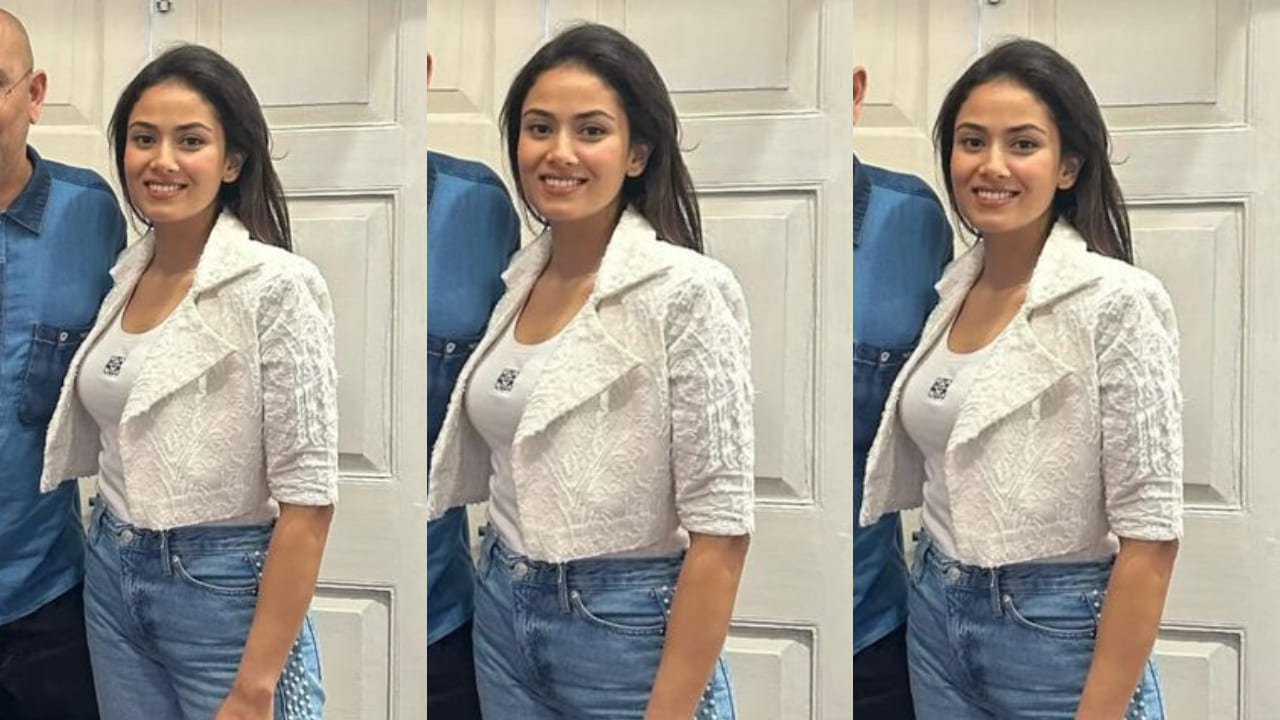 Mira Kapoor swaps casual denim for high-fashion Rs 45K Pearl Atelier Le Jane jeans, styles it with cropped blazer