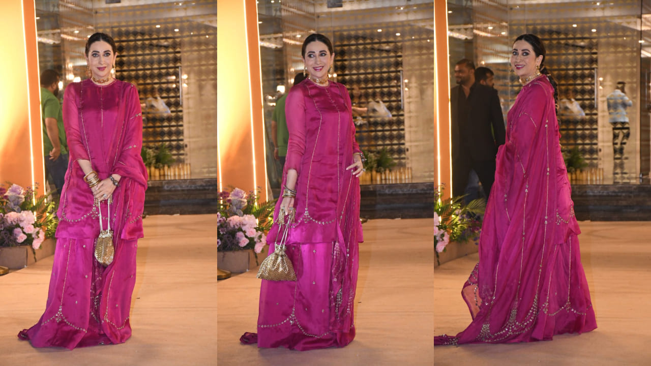 Kareena Kapoor in Sabyasachi’s ethnic ensemble and Karisma Kapoor in Rs 1,11,600 pink lehenga steal the show at Aadar Jain’s mehendi ceremony