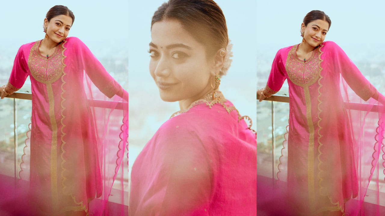 Rashmika Mandanna is Marathi Mulgi, serves look in ₹69K qala kurta styled with Maharashtrian-style accessories 