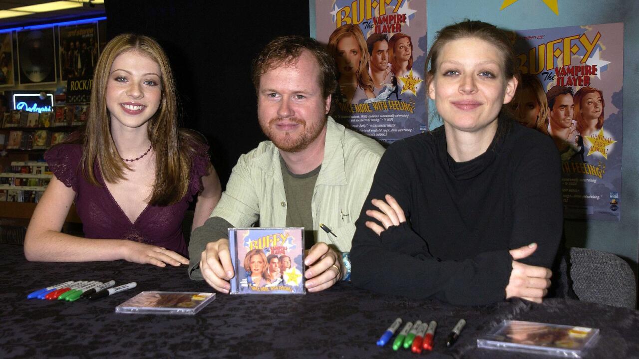 Michelle Trachtenberg promoting Buffy the Vampire Slayer (Getty images)