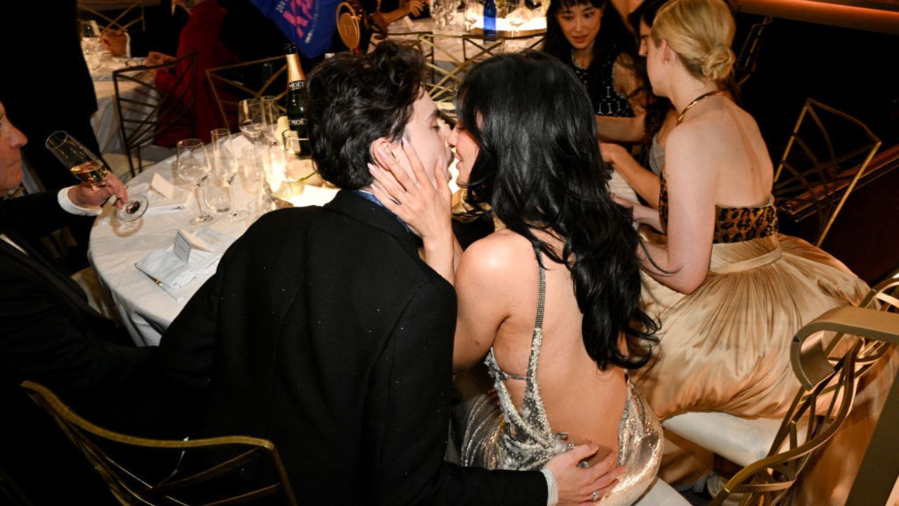 Kylie Jenner and Timothée Chalamet (via Getty Images)