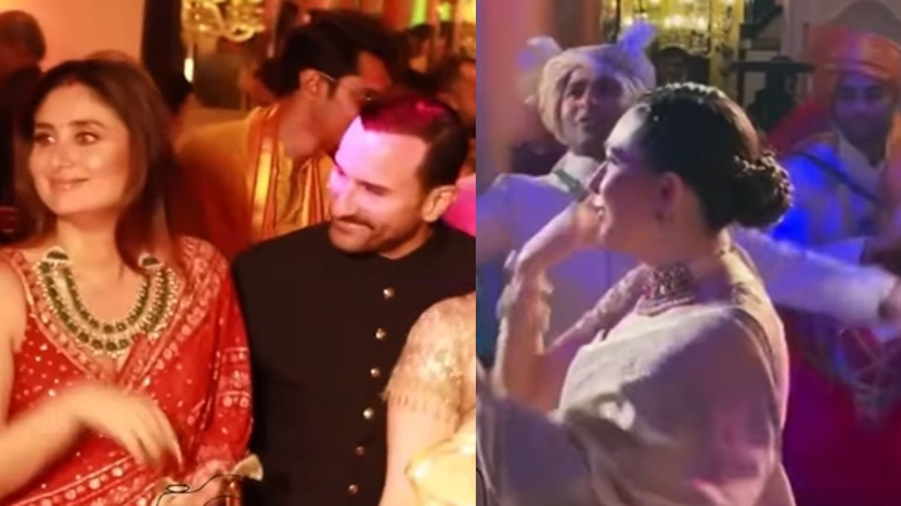 Kareena Kapoor and Karisma Kapoor dancing their hearts out at brother Aadar Jain’s baraat is pure sister goals: WATCH