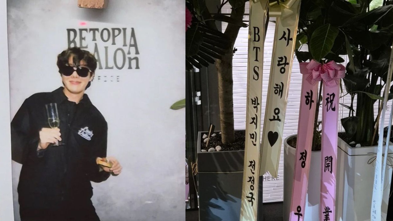 J-Hope, flower wreath by BTS members: courtesy of Retopia Salon's Instagram