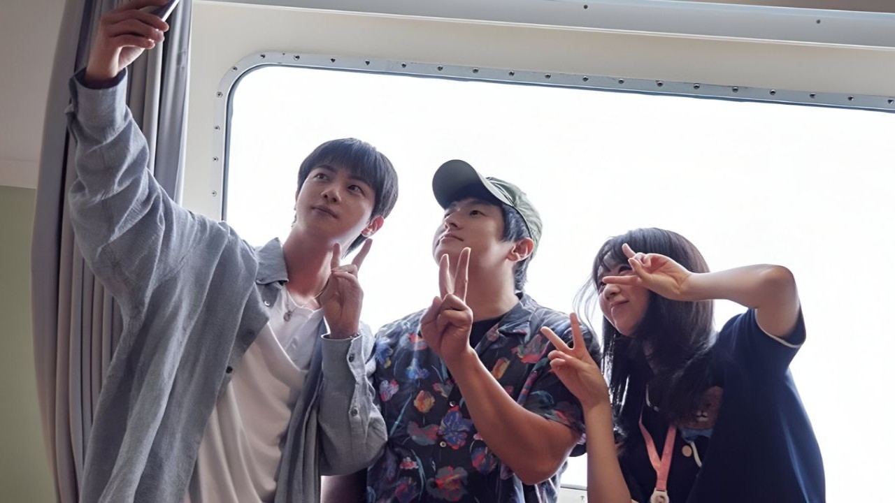 BTS' Jin, Kian84 and Ji Ye Eun: courtesy of Netflix Korea