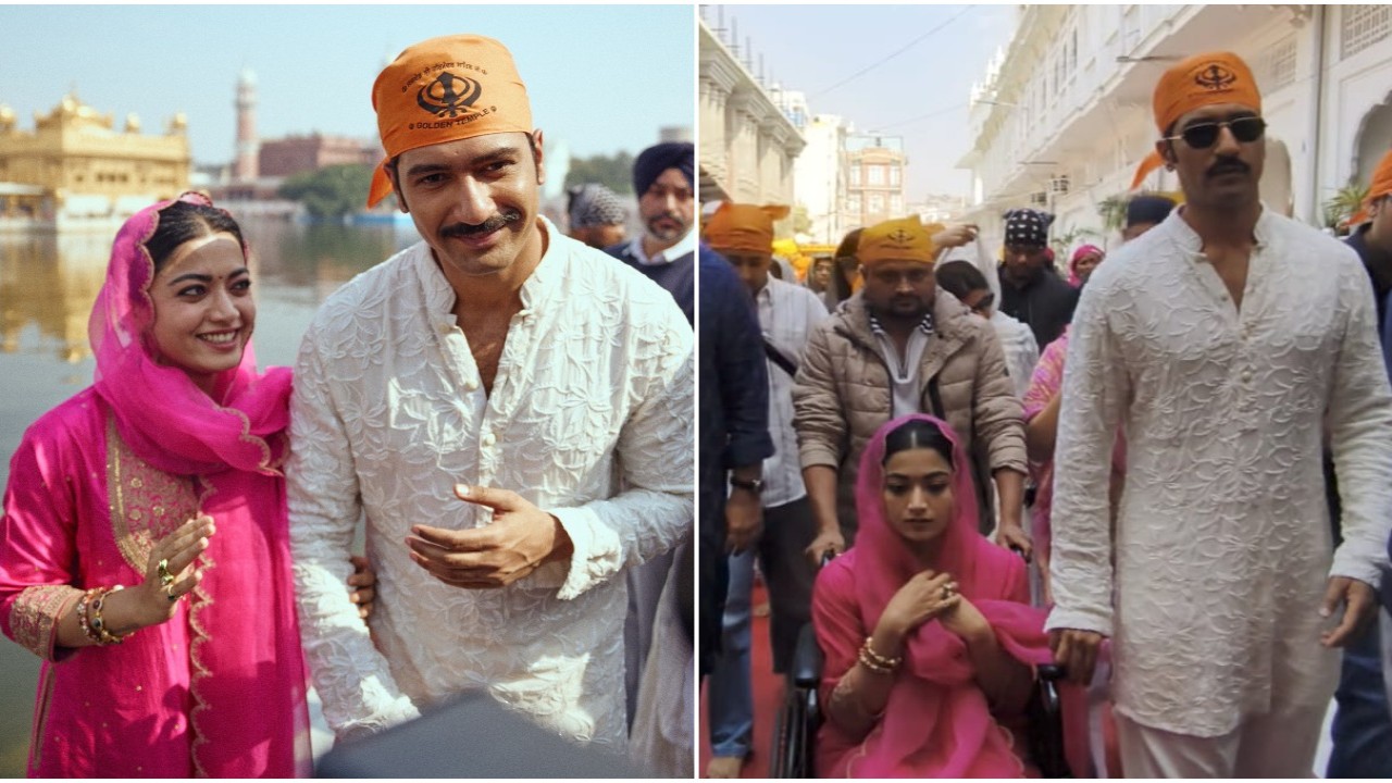 Chhaava: Vicky Kaushal’s chivalry shines as he helps injured Rashmika Mandanna during their Golden Temple visit in Amritsar