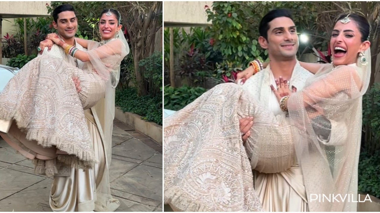 Prateik-Priya Wedding: Sikandar actor twirls happily with wife in his arms; WATCH