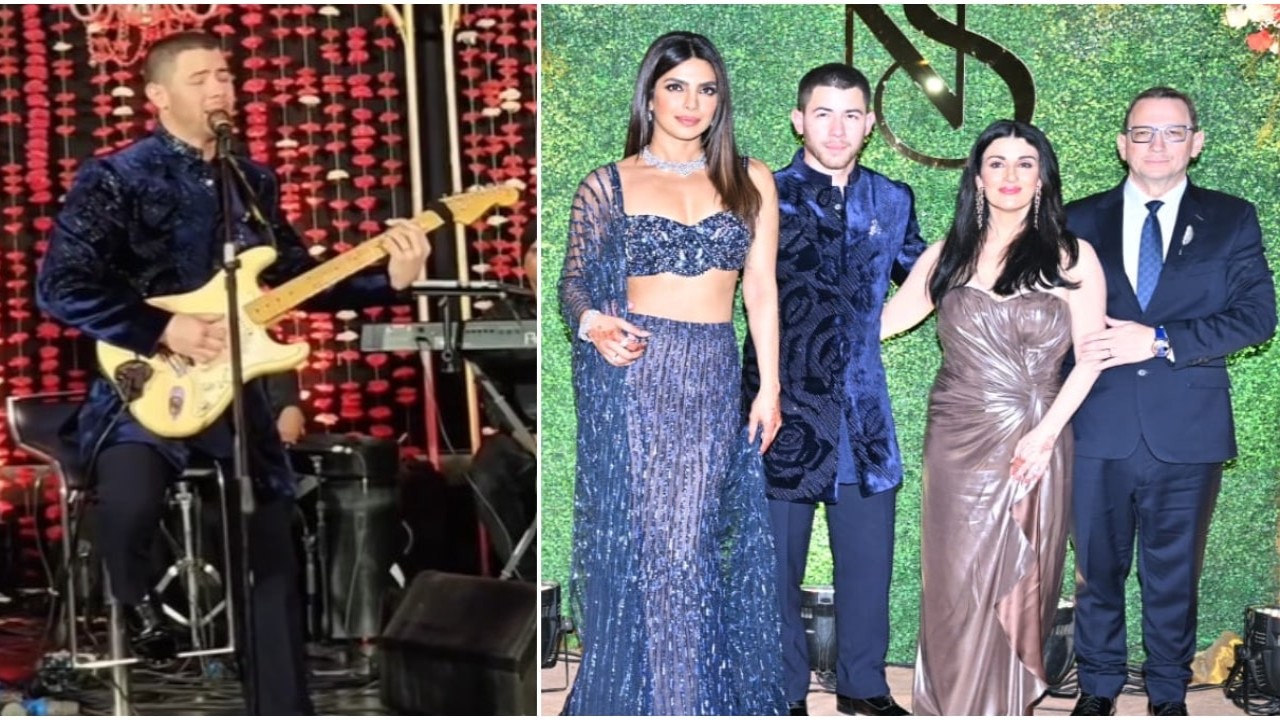 Priyanka takes over dance floor at brother Siddharth's Sangeet; Nick performs with dad