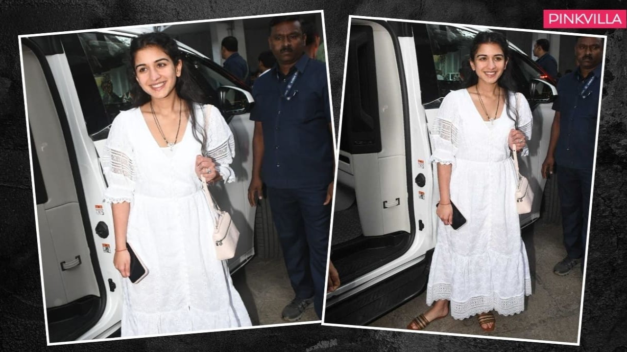  Radhika Merchant glows in no-makeup look, white midi dress & Rs 2.36 lakh Loro Piana bag