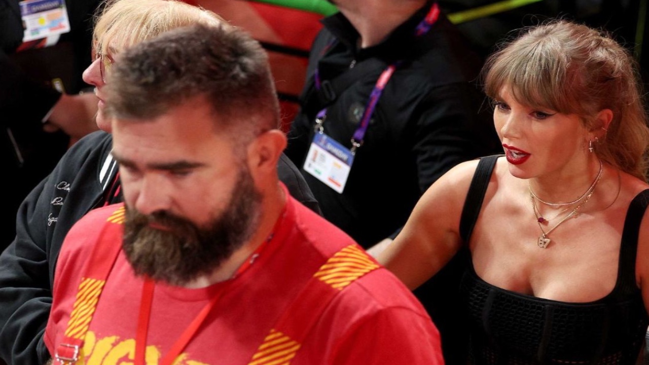 Jason Kelce and Taylor Swift (Getty)