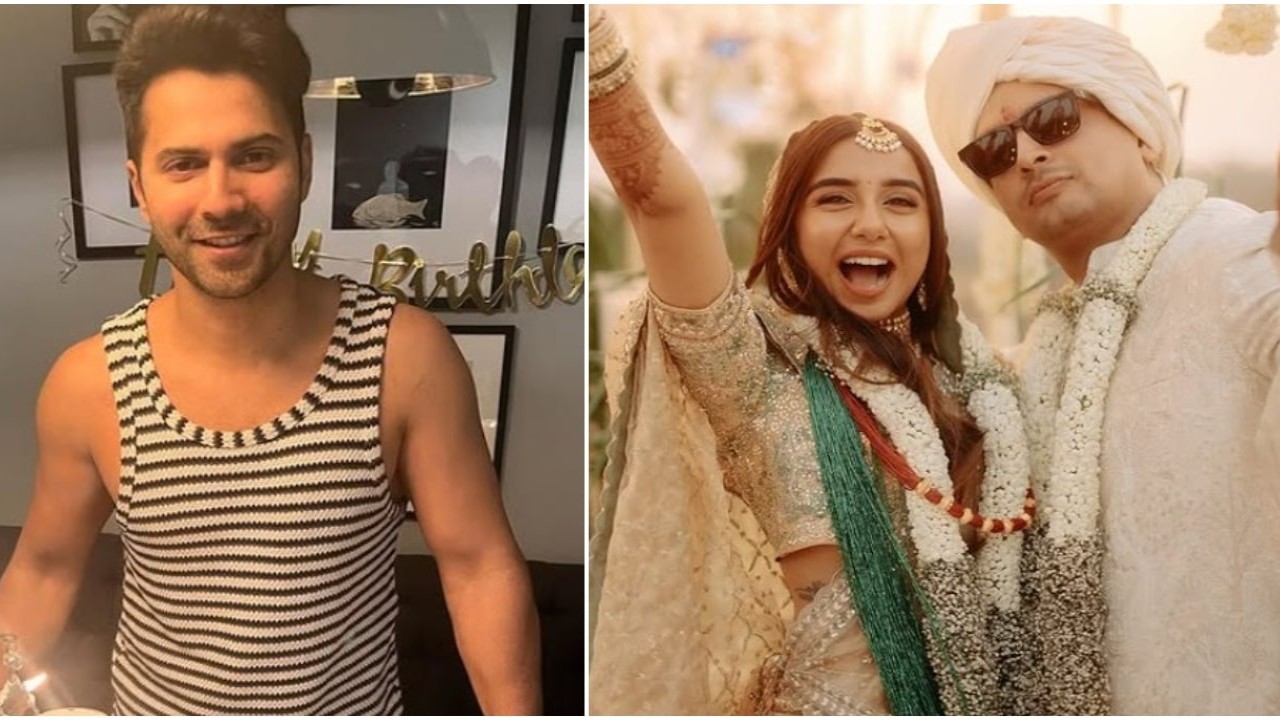 Prajakta gets showered with 'khoob saara pyaar' from Varun Dhawan on her wedding