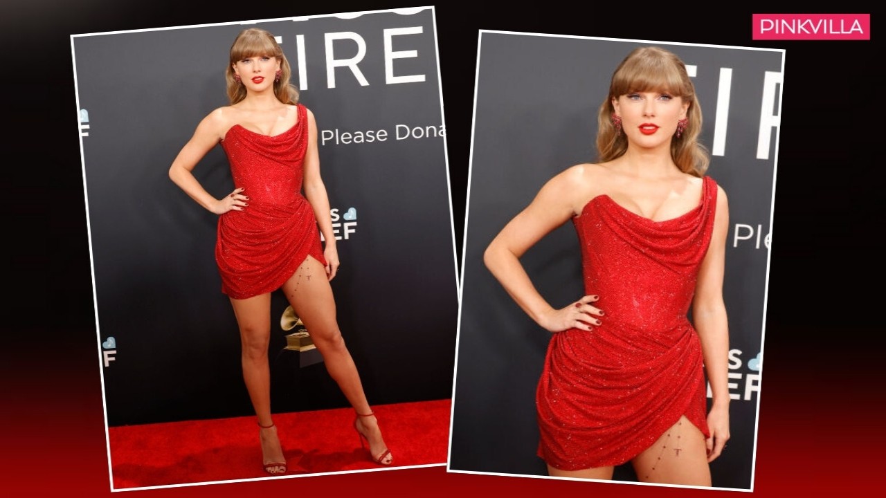 Taylor Swift flashes glam in Vivienne Westwood couture dress at Grammy Awards 2025; a R...