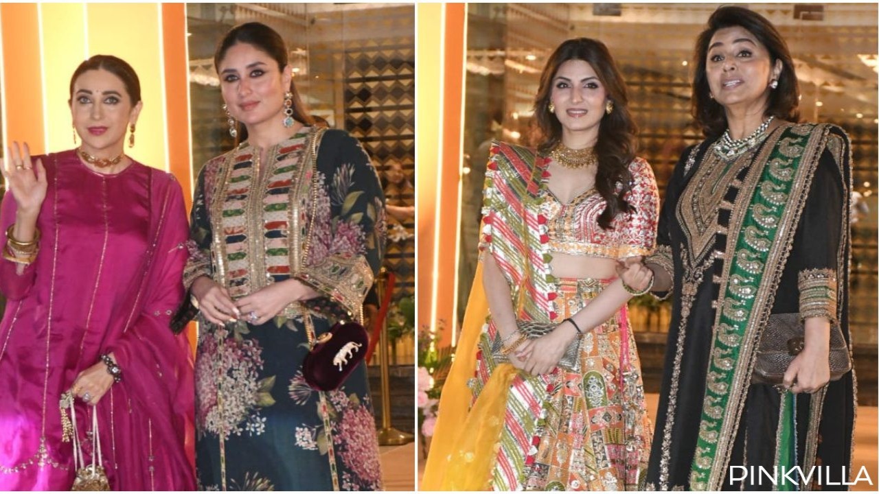 Kareena Kapoor Khan, Karisma Kapoor stun in traditional best for cousin Aadar Jain-Alekha Advani’s Mehendi celebration; Neetu Kapoor, Riddhima and, more join