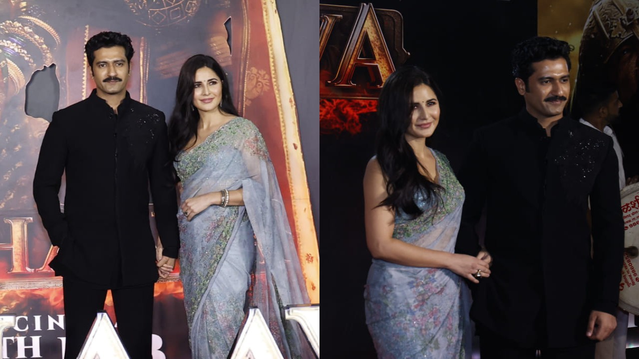 Katrina Kaif is vision to admire in elegantly draped Anita Dongre floral print saree