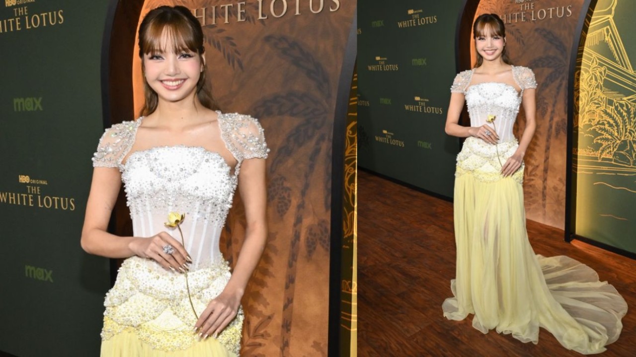 The White Lotus season 3 premiere: BLACKPINK's Lisa stuns in white and canary yellow dress with special accessory for acting debut