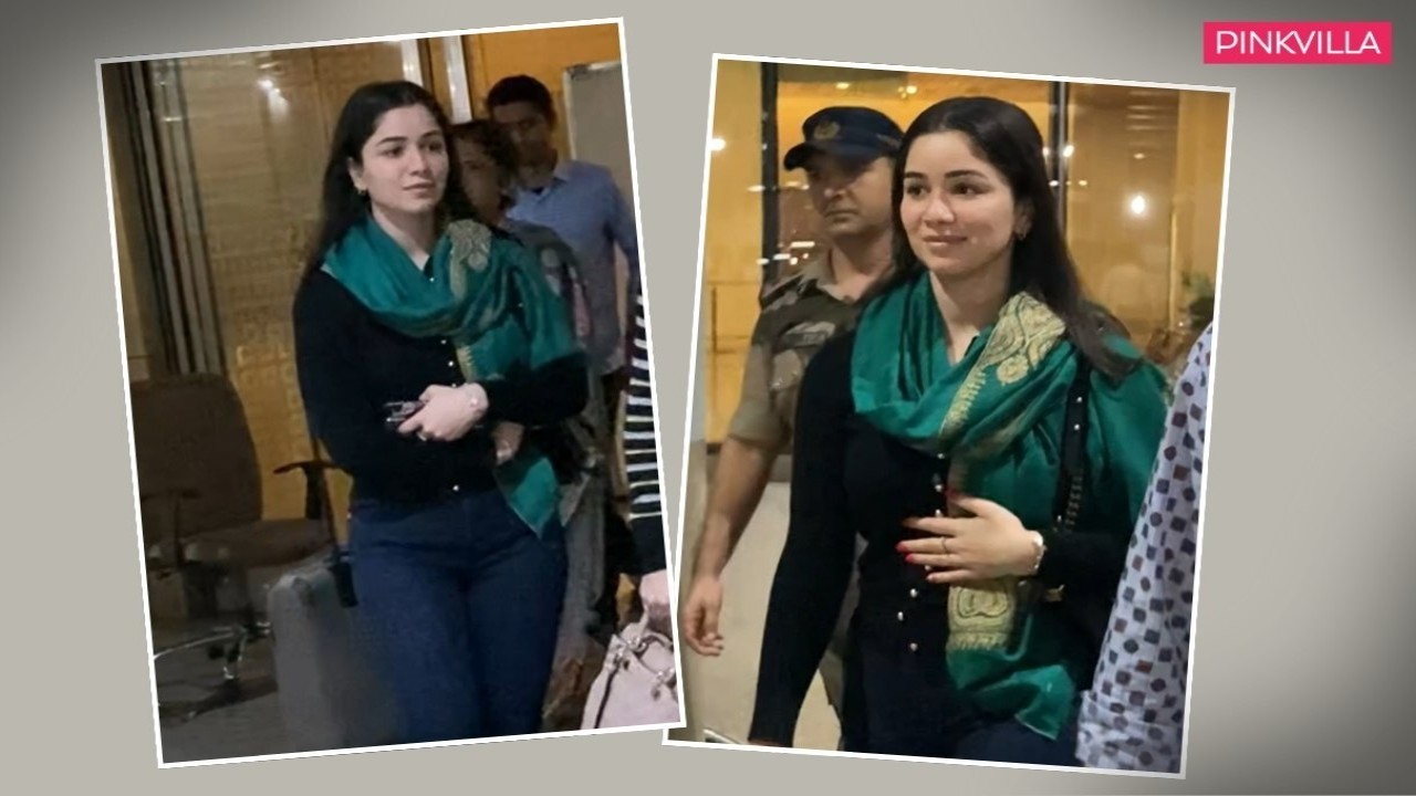 Sara Tendulkar arrives in style, flaunting green scarf with her casual outfit at airport