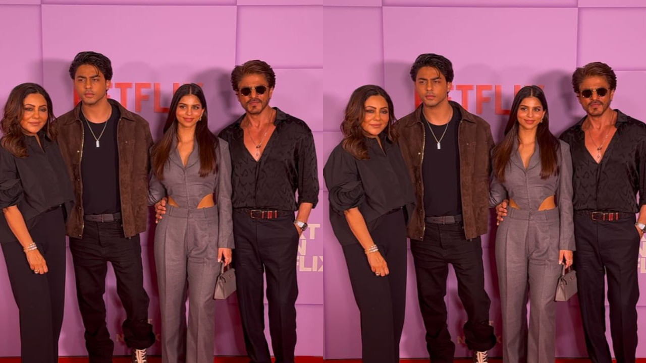 Suhana Khan exudes boss vibes in gray bodysuit, SRK sports Rs 1 crore watch