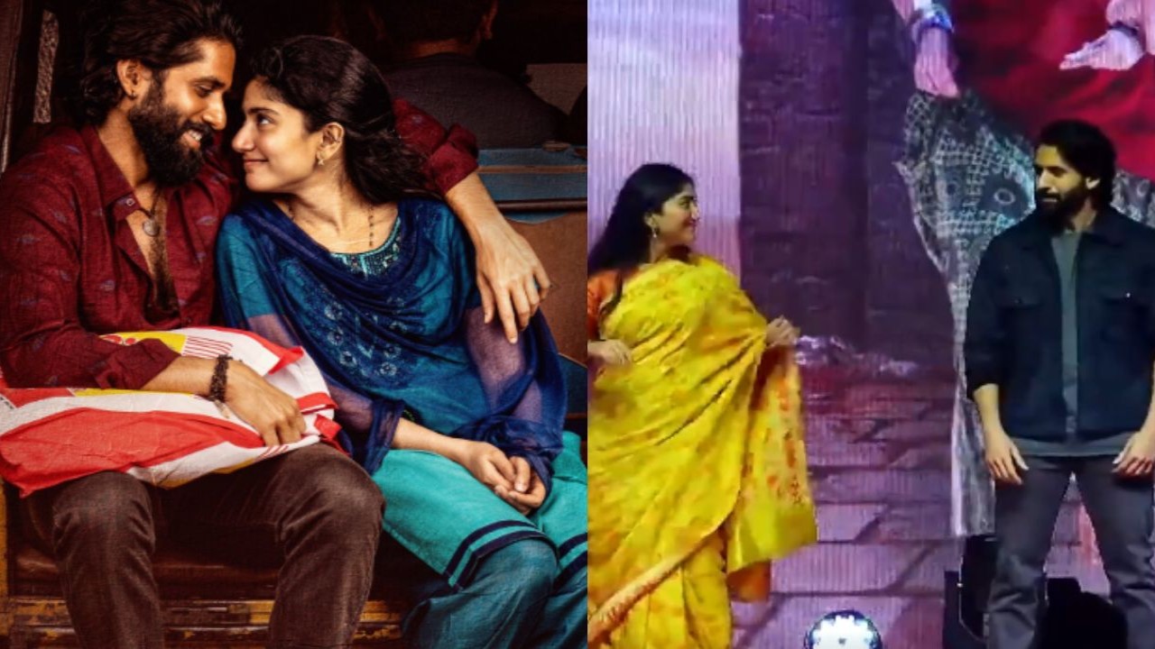 Watch: Naga Chaitanya, Sai Pallavi enthrall audience as they groove to song from Thandel