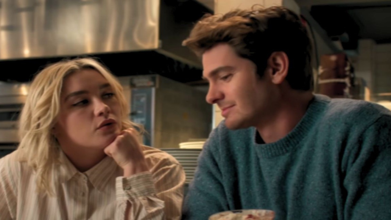 Andrew Garfield and Florence Pugh (Image via YouTube/Studiocanal UK)