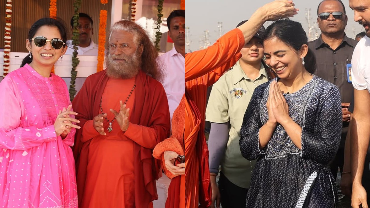 Isha Ambani takes holy dip at Mahakumbh 2025, dons simple and elegant ethnic ensembles 