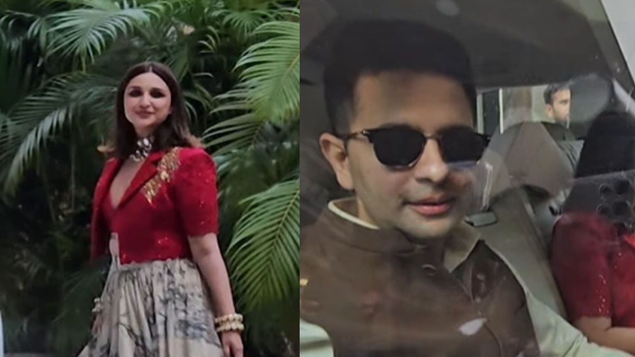 Parineeti Chopra leaves with Raghav Chadha to join Priyanka Chopra at her brother Siddharth’s wedding; WATCH