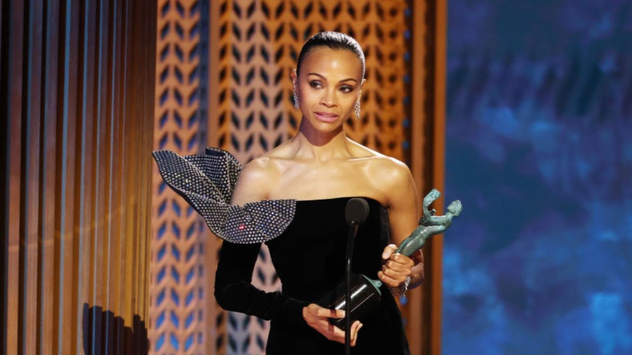 SAG Awards 2025: Zoe Saldaña Delivers Emotional Winning Speech Hinting at Emilia Pérez ...