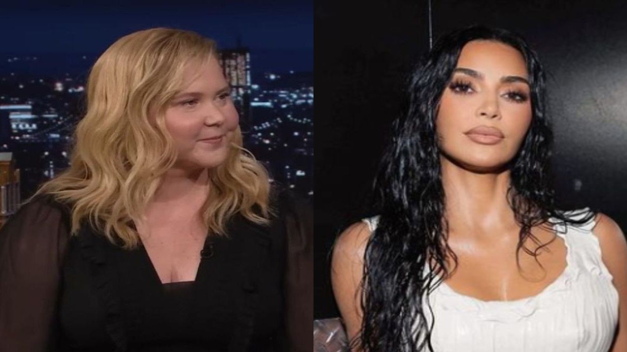 Amy Schumer (CC: YouTube) and Kim Kardashian (CC: Instagram)