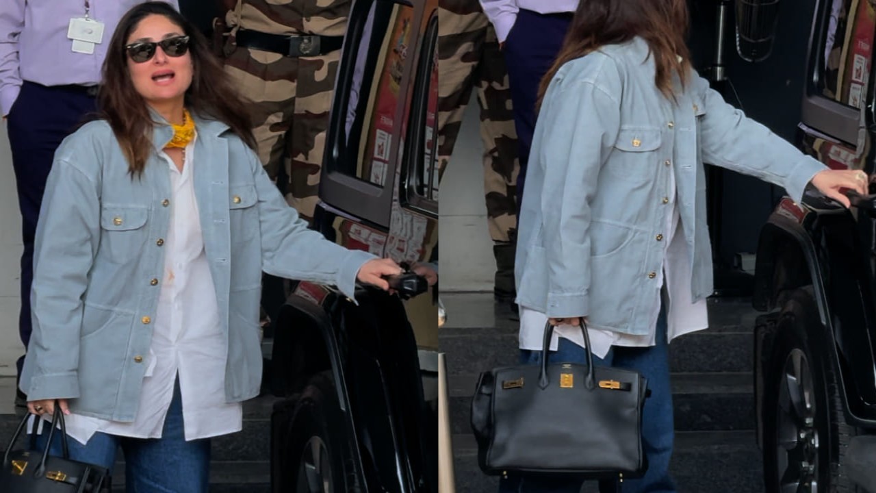 Kareena Kapoor Khan’s airport look will blow your mind as she shows off gold-toned Birkin worth Rs 18,00,000