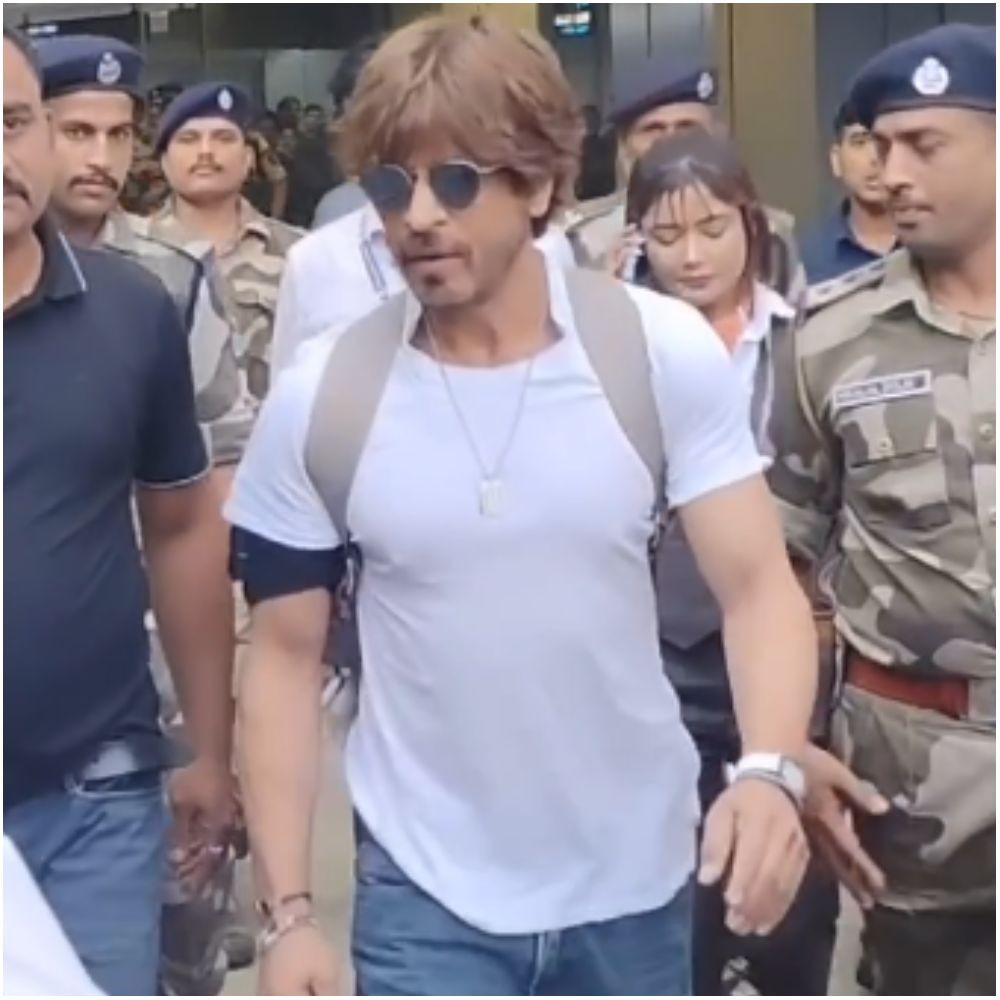 Shah Rukh Khan’s stylish charm steals the show as he makes appearance at Kolkata airport after IPL 2025 opening ceremony; WATCH