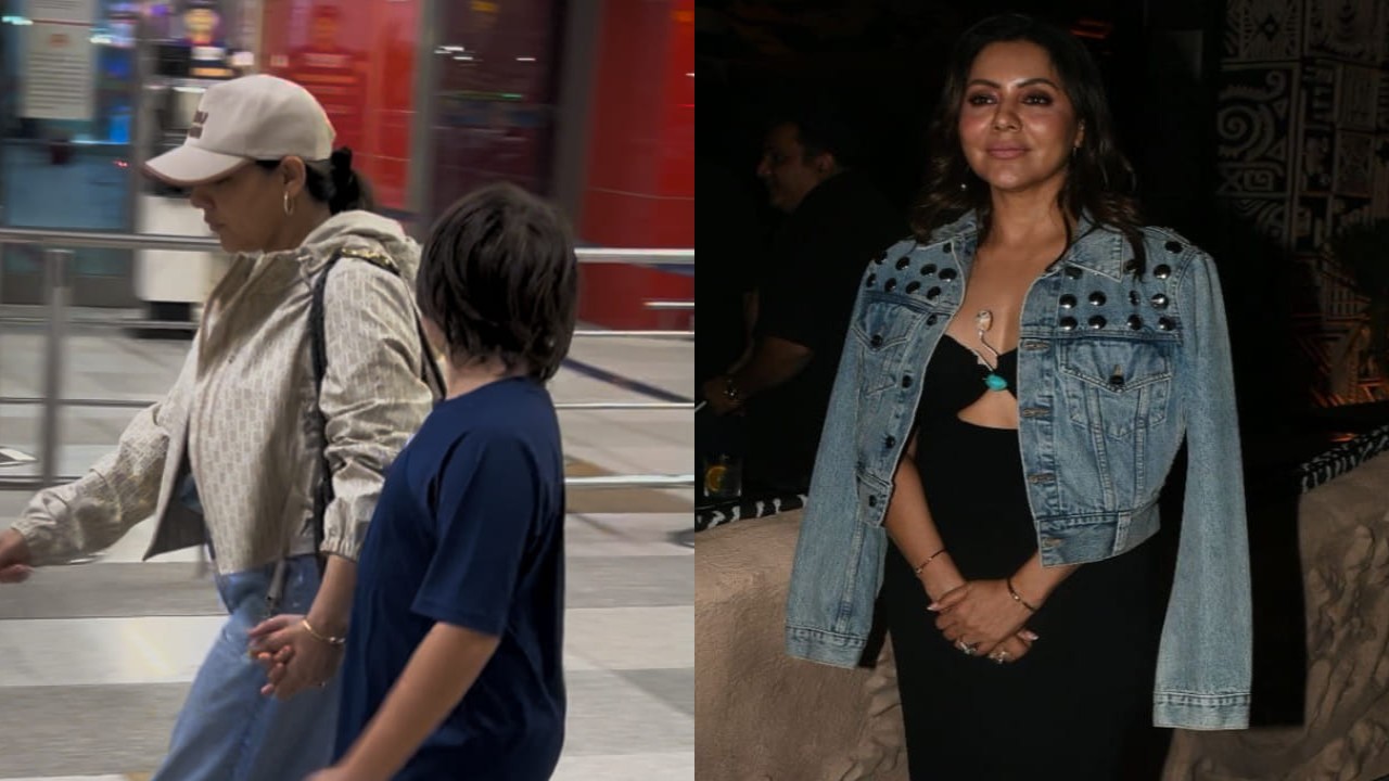 Gauri Khan wears Rs 3,60,000 crop Dior jacket at airport and pulls it ...