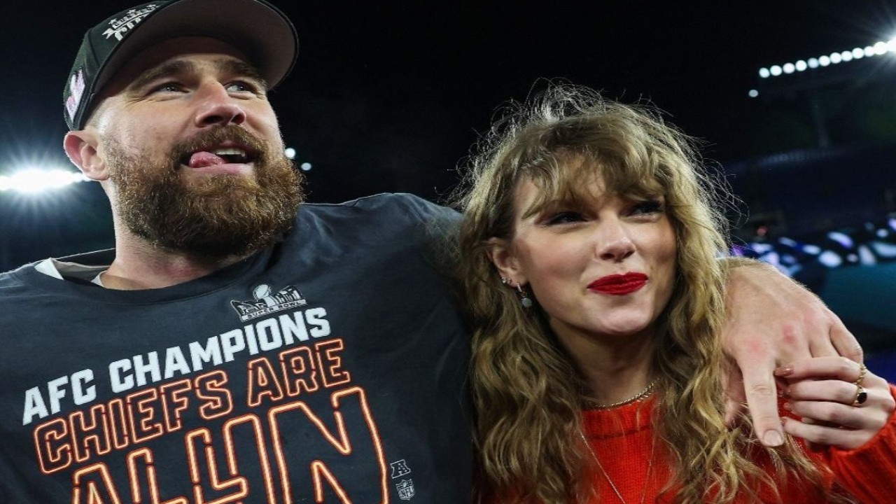 Taylor Swift and Travis Kelce [Image via Getty Images]