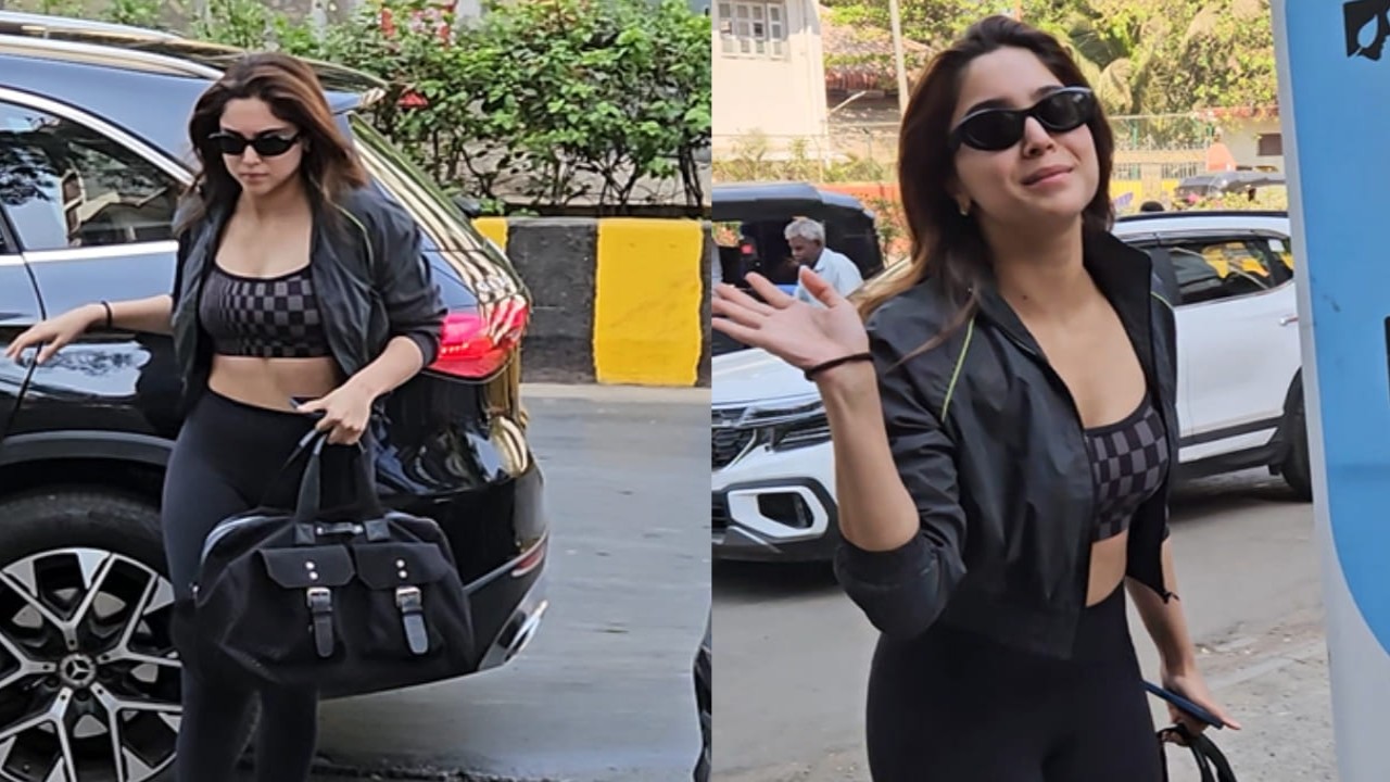 Sharvari flaunts Rs 14.5K budget-friendly arm candy with her workout outfit