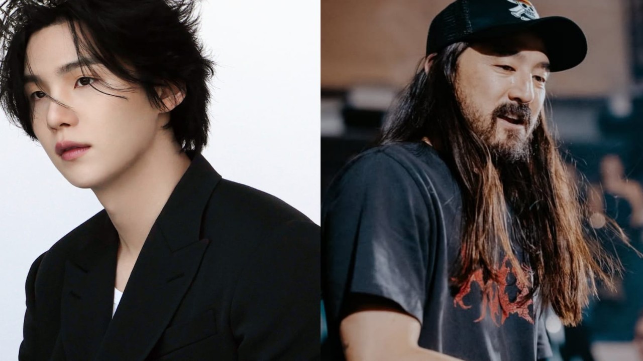 SUGA, Steve Aoki: Courtesy of Bighit Twitter & Steve Aoki Instagram