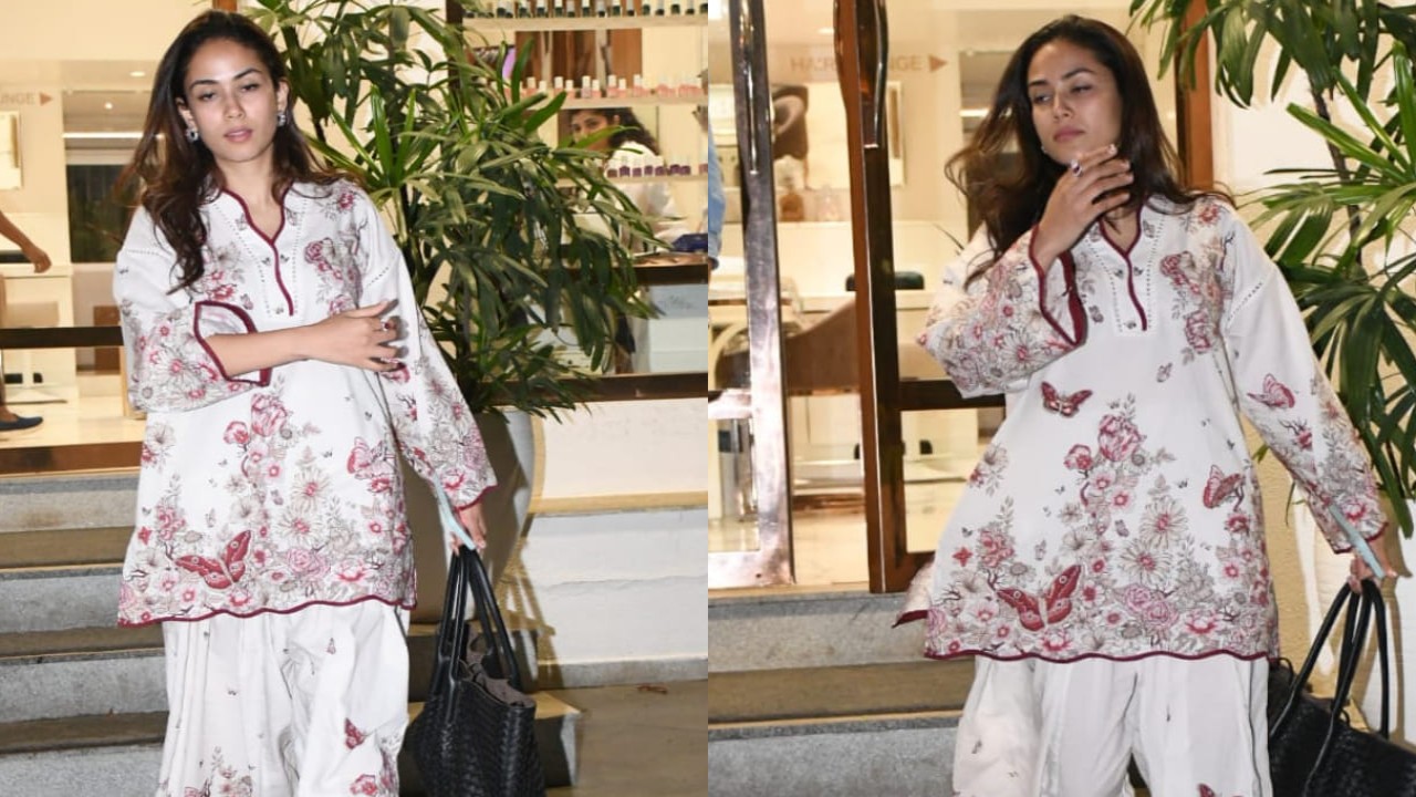 Mira Rajput visits Salon wearing a laid-back yet so comfy outfit in Rs 8,450 floral co-ord set