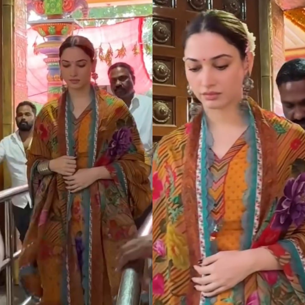 Tamannaah Bhatia makes yellow the color of the season in Rs 44,500 ethnic suit from Karan Torani