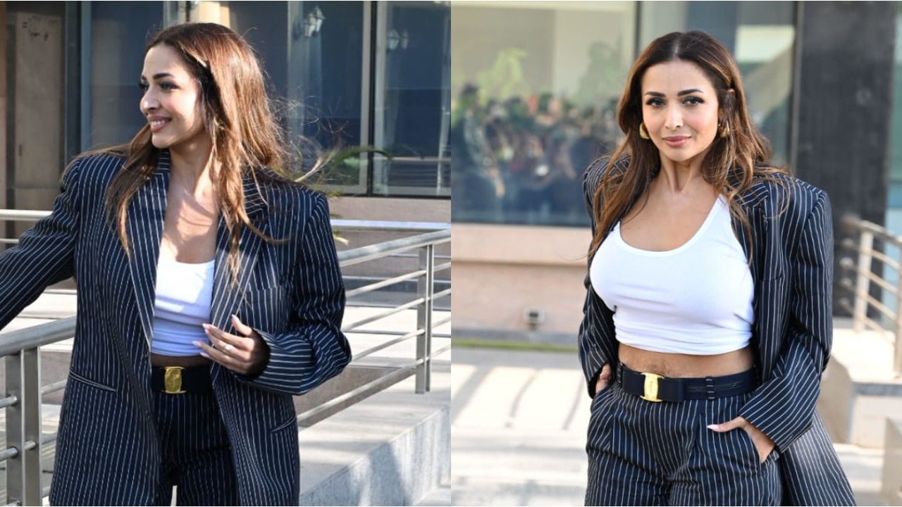 Malaika Arora wears oversized blazer and Bermuda combo and it’s the ultimate quick fix for last-minute meetings