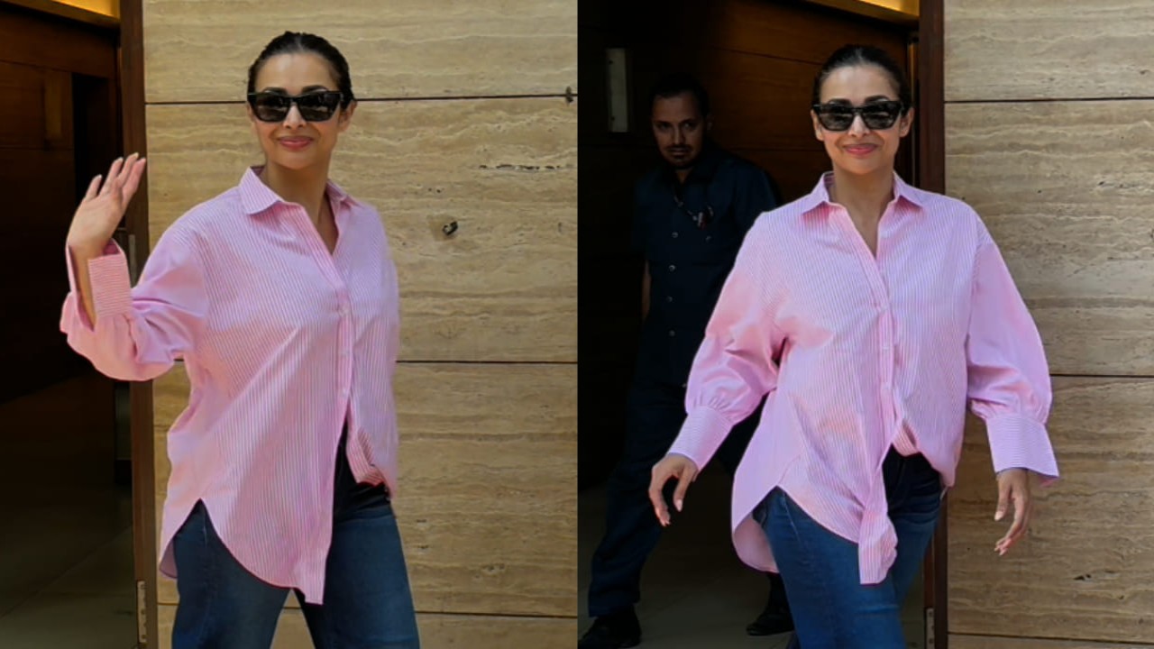 Malaika Arora’s budget-friendly Rs 2k pink oversized shirt is a must-have summer essent...