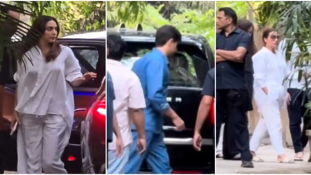 Sidharth Malhotra-Kiara Advani arrive to meet Ayan Mukerji after his dad Deb Mukherjee’s demise; Rani Mukerji, Karan Johar join: WATCH