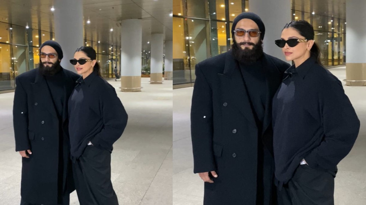 Nothing here, just Deepika Padukone and Ranveer Singh turning airport into runway; fans say, ‘their looks never disappoint'