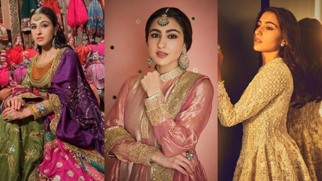 This year wish 'Eid Mubarak' in Sara Ali Khan-inspired ethnic fashion: Anarkali to Sharara set 