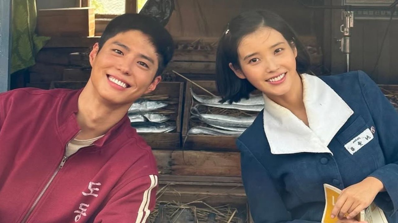 IU shares BTS pics from When Life Gives You Tangerines with co-star Park Bo Gum; SEE