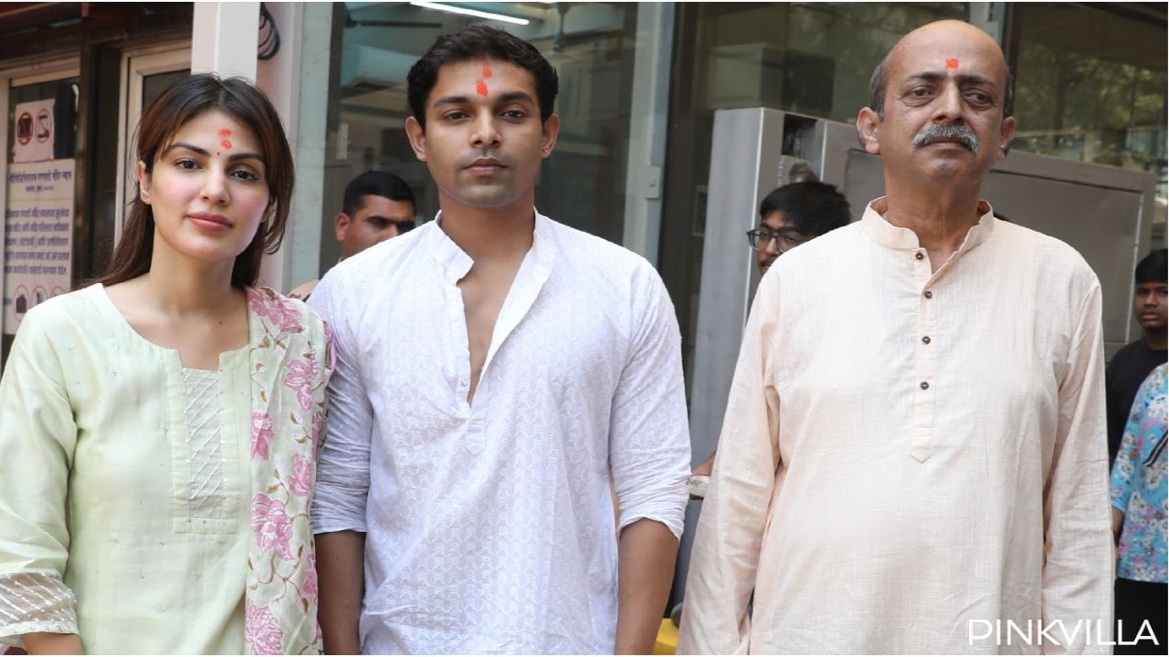 Rhea Chakraborty visits Siddhivinayak Temple with her family days after clean chit in Sushant Singh Rajput’s death case; WATCH