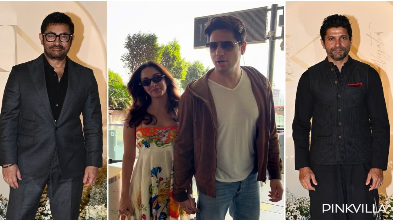 PHOTOS: 4 Celebrity Spottings Of The Day; Parents-to-be Sidharth Malhotra-Kiara Advani ace airport fashion; Aamir Khan, Farhan Akhtar, Vidya Balan attend Ashutosh Gowariker’s son’s wedding reception; more