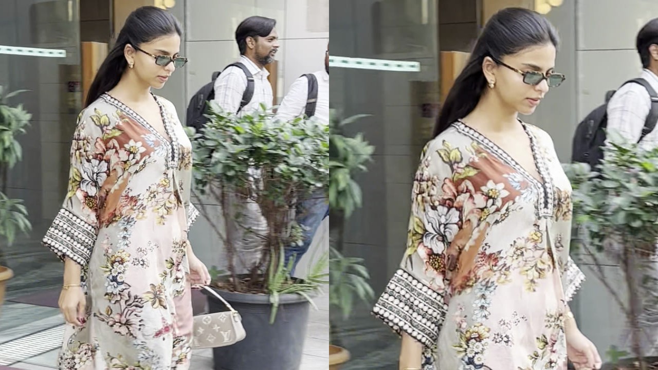 Suhana Khan gives ultimate outfit inspo for Eid in Rajdeep Ranawat Kaftan and Louis Vuitton bag worth Rs 1,81,000 