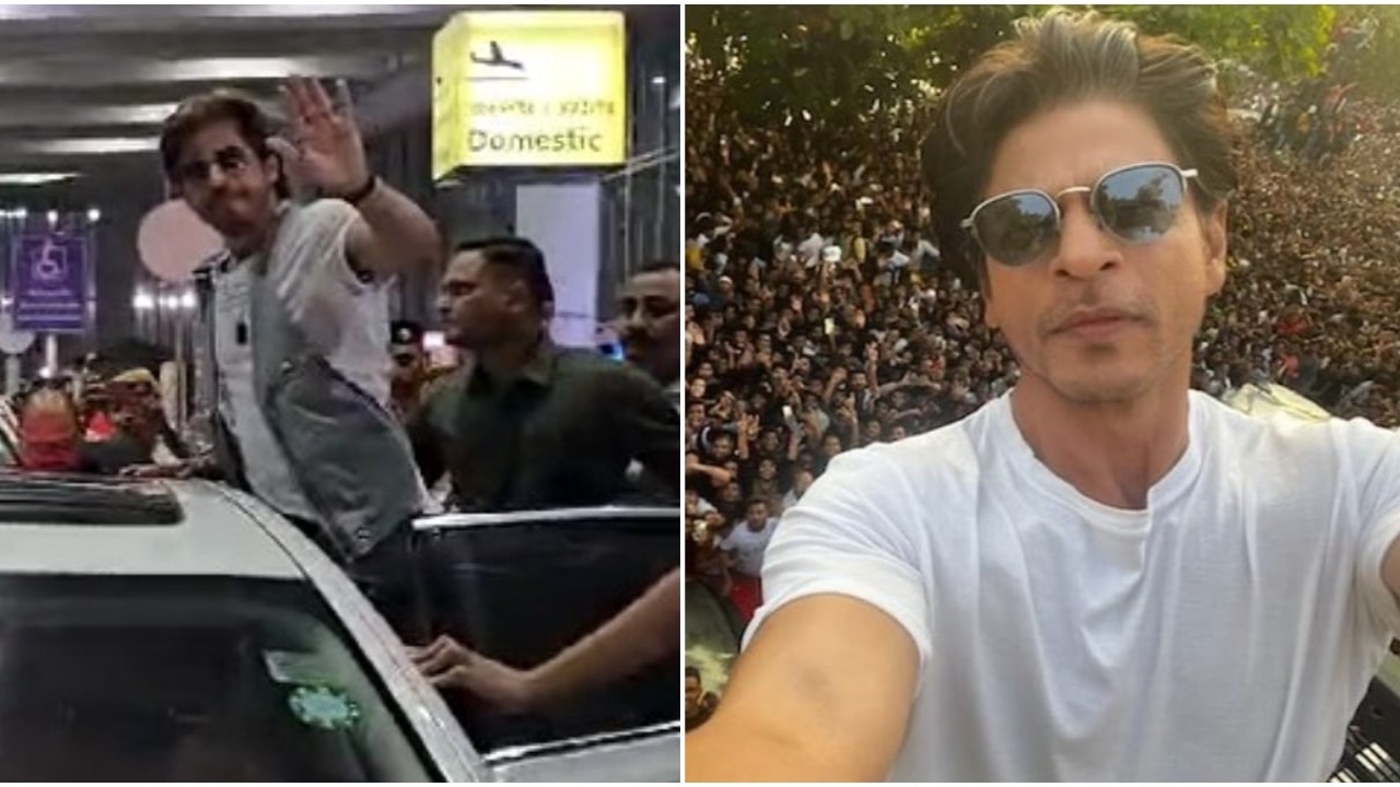 Shah Rukh Khan fans assemble at Kolkata airport as superstar makes dashing entry in the city of joy ahead of IPL 2025: WATCH