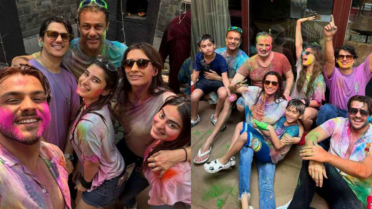 Ashish Chanchlani celebrates Holi with Vijay Varma, Rasha Thadani and others amid ongoing India's Got Latent Controversy; PICS