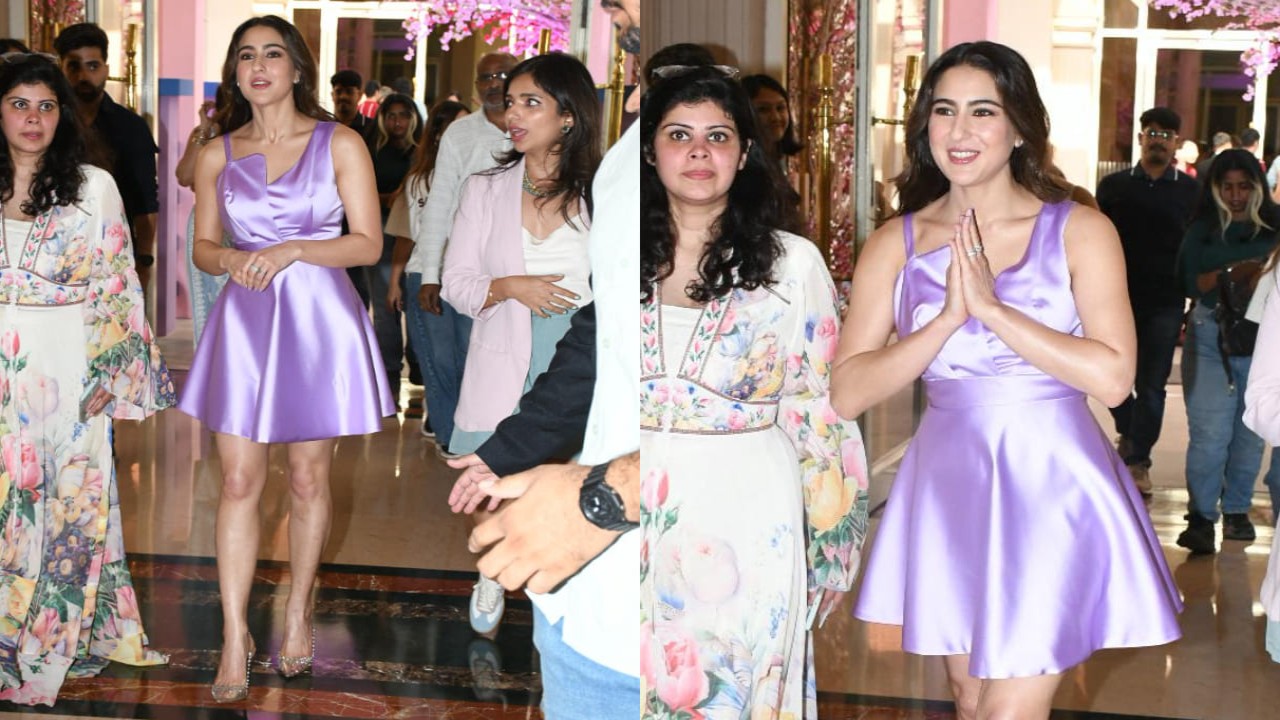 Sara Ali Khan’s lavender dress is a go-to inspiration for dreamy date-night look with its delicate sheen and Disney princess vibes