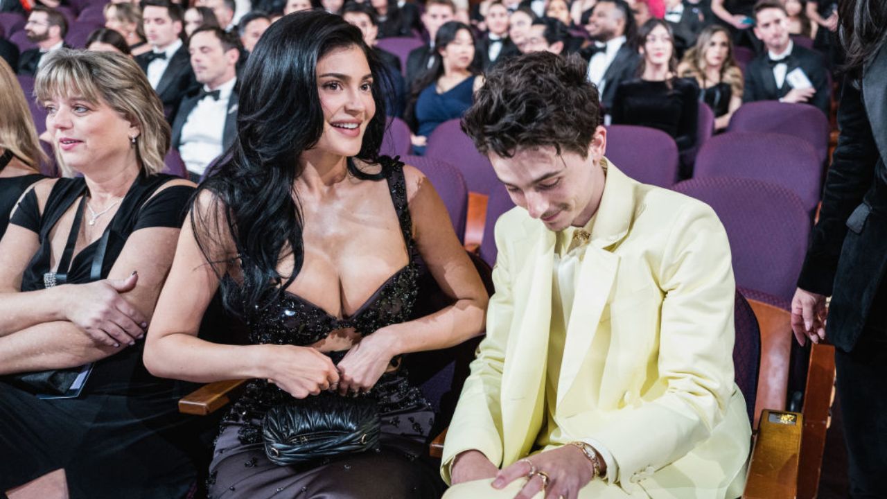 Timothée Chalamet and Kylie Jenner (Getty)