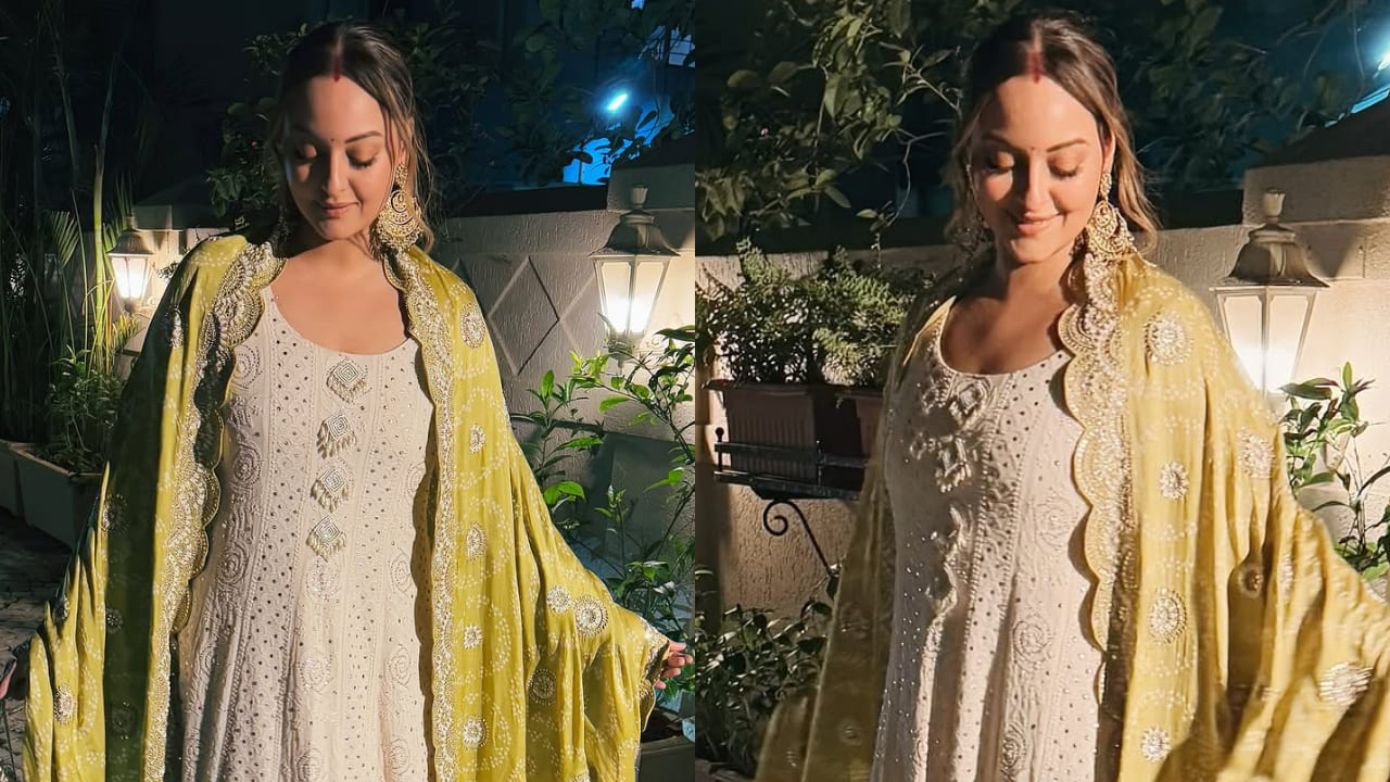 Sonakshi Sinha is a ‘Chand Ka Tukda’ slaying desi aesthetics in a chikankari anarkali dress worth Rs 1,65,000 